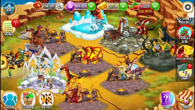 Dragon City - Fighting Battle + Leagues 278 [Full Missions & Boss 2016]