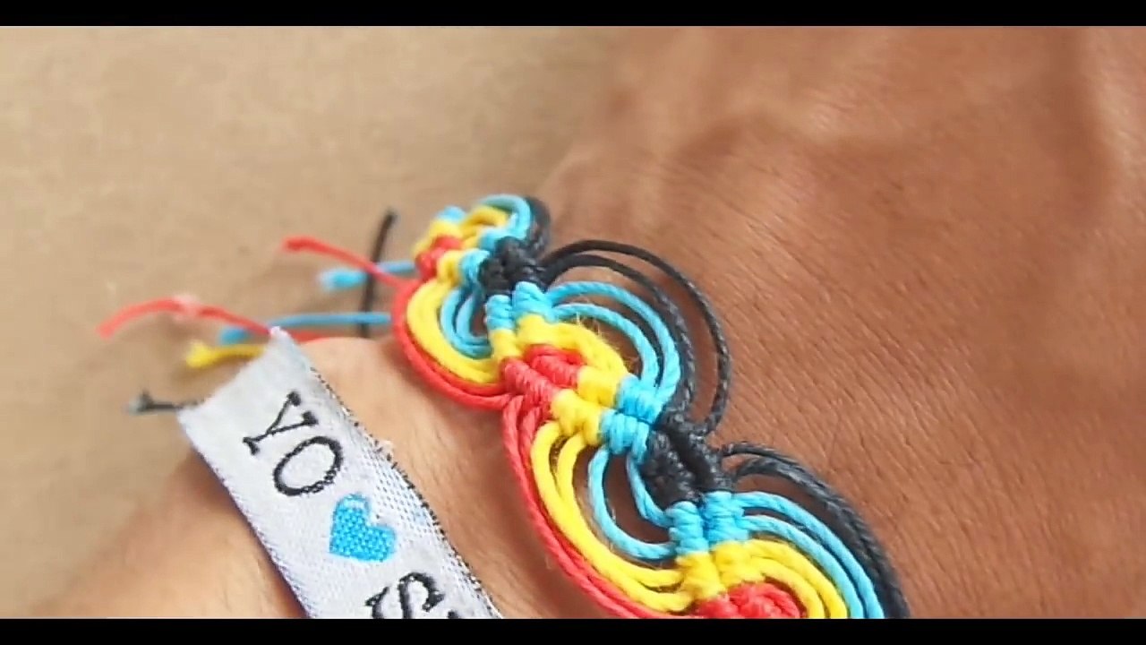► Pulsera NUDO WAVE || MACRAME de hilo FÁCIL