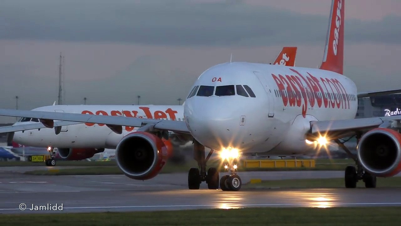 10 Close Up Takeoffs: 777, A330, 787, 757, A321, 737, A320 Manchester Airport
