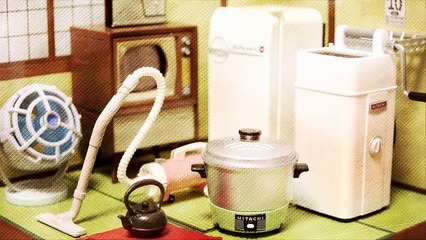 リーメント 日立のなつかし昭和家電 和室セット Re-Ment Retro Home Electric Appliances Of Hitachi