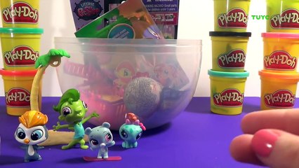 LIttlest Pet Shop SURPRISE EGG Play Doh LPS with Vinnie, Shopkins, Pixar, Home // TUYC