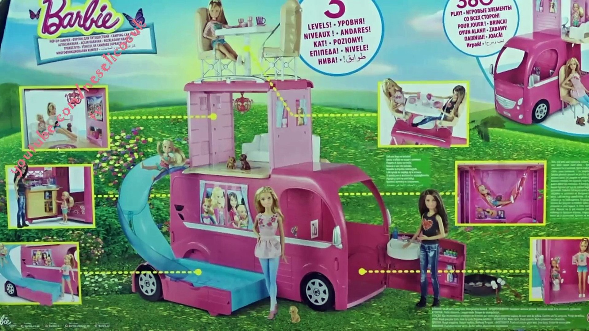 Barbie Pembe Karavan yeni - Barbie Pop-Up Camper Vehicle – Видео Dailymotion