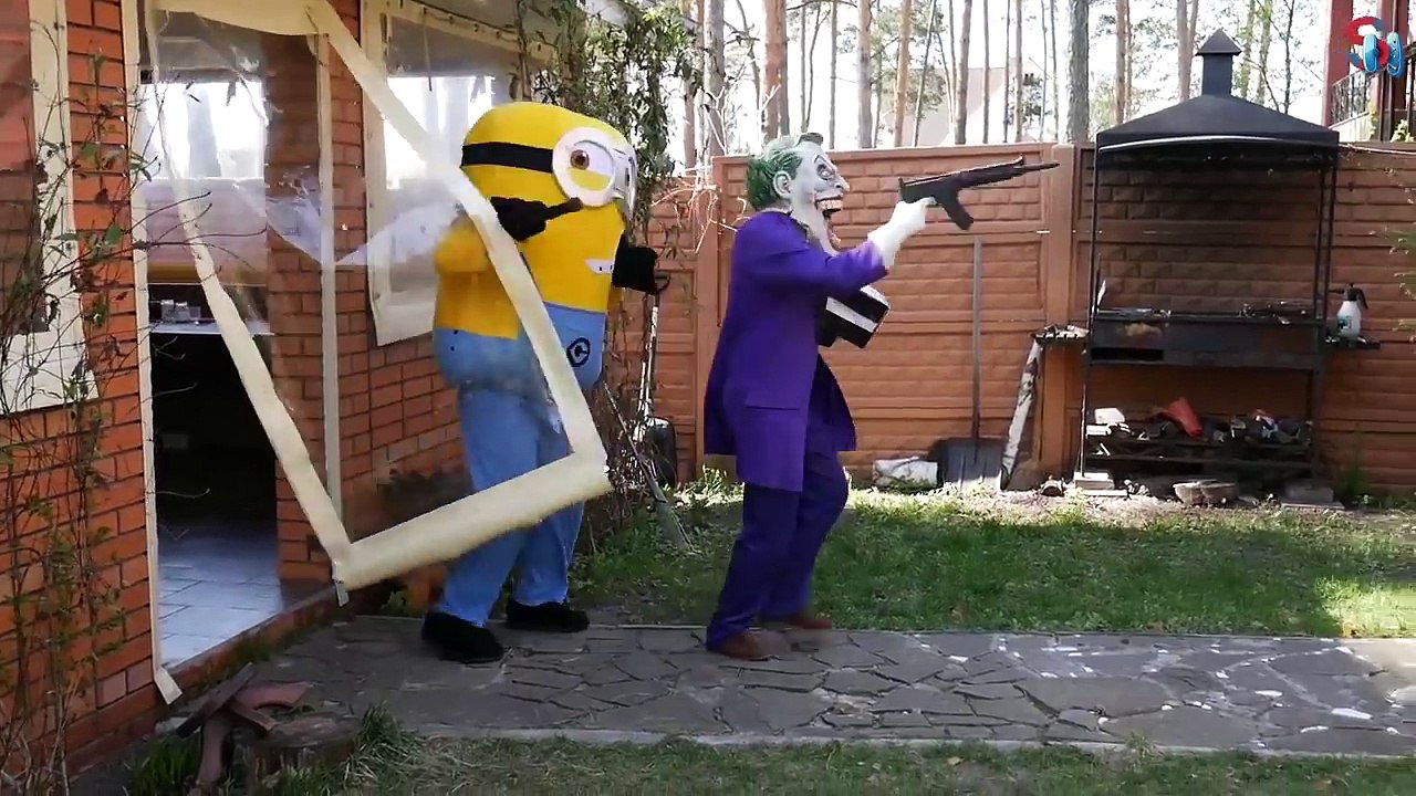 SWAT Police - How Joker and minion deceived police. Joker Funny for Kids Superheroes in Real Life