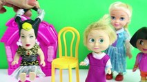 Maşa Kuaför Oldu Küçük Cadıya Ne Yapıyor? Dora Elsa ve Küçük Cadı Kuaföre Gidiyorlar Çizgi Film