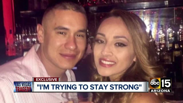 Salt River PD Officer speaks for first time after his wife was shot in Las Vegas shooting