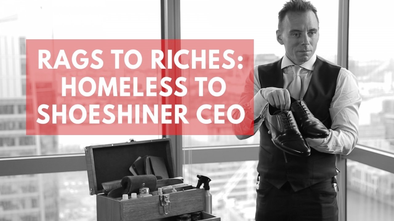 How a homeless actor turned his life around by shining shoes