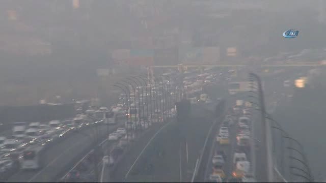 İstanbul'da Sis Manzarası Hayran Bıraktı