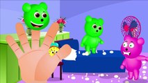 Mega Gummy bear crying stuck in washing Machine finger family kids | Gummybear funny toys videos