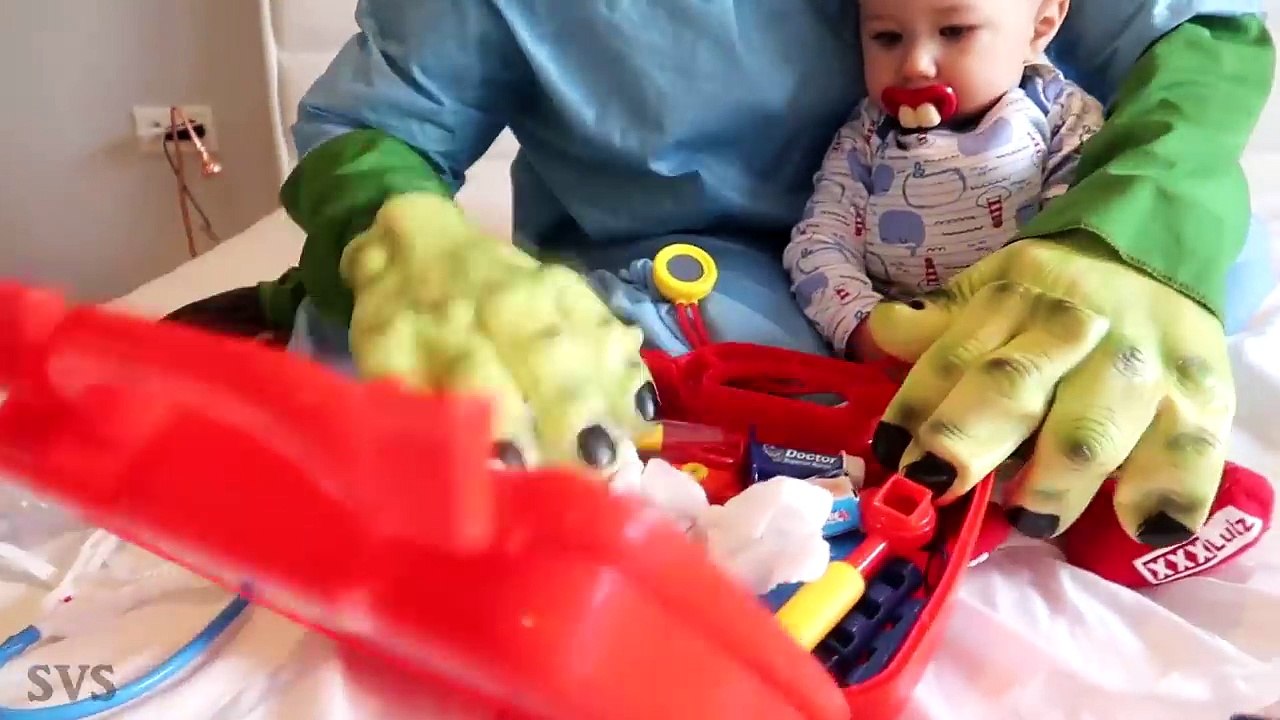 UGLY BABY vs DOCTOR! w/ Pregnant Frozen Elsa vs Spiderman vs Joker & Maleficent - Superhero Fun