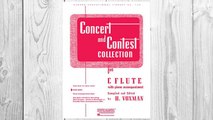 Download PDF Concert And Contest Collections C Flute Solo Part Only (Rubank Educational Library) FREE