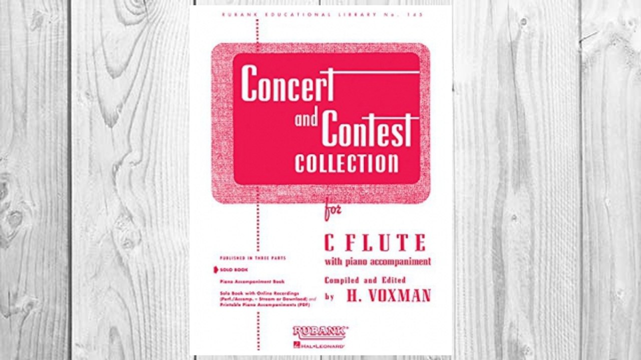 Download PDF Concert And Contest Collections C Flute Solo Part Only (Rubank Educational Library) FREE