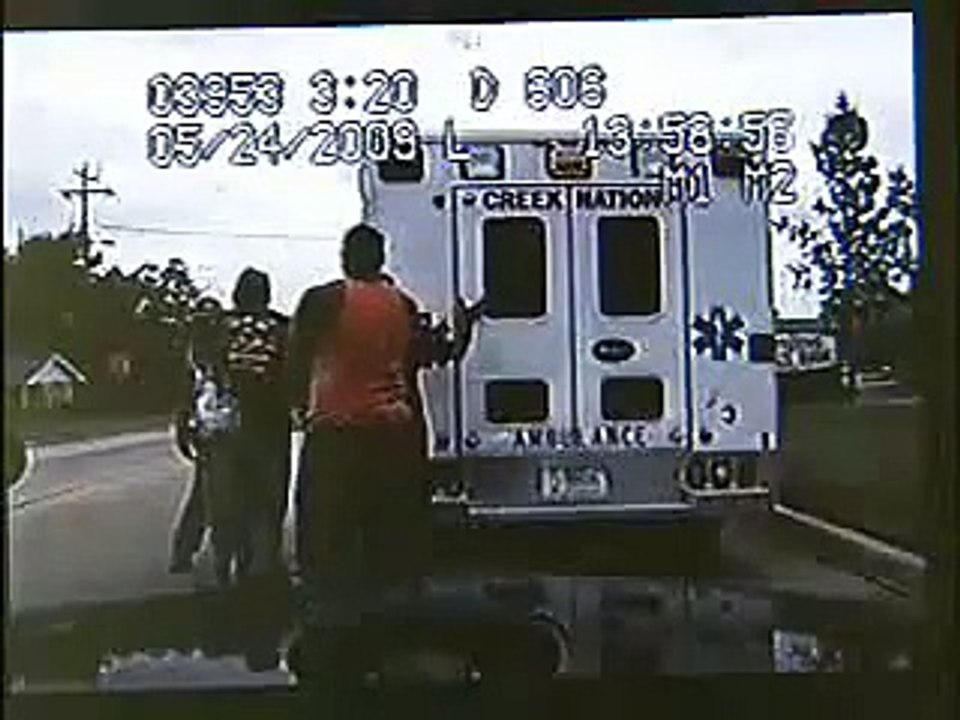 Police Officer Attacks EMT