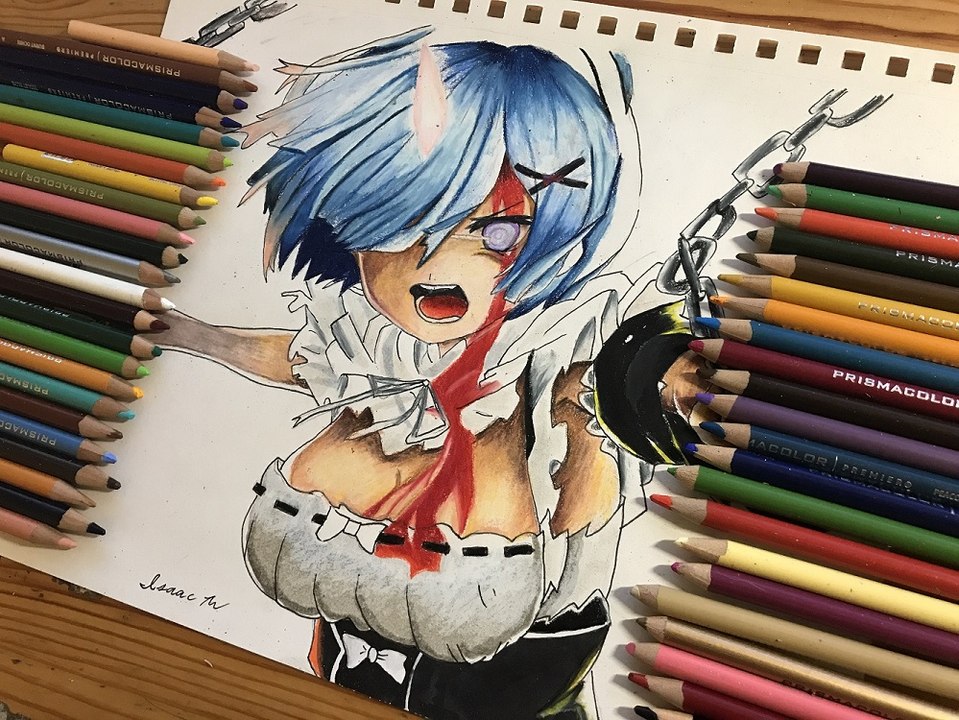 Speed Drawing Anime: How to Draw Rem from Re:zero - video Dailymotion