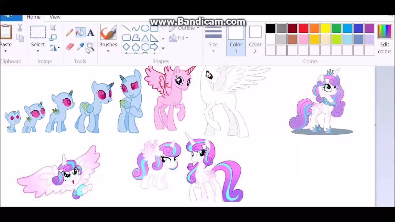mlp speedpaint flurry heart baby to adult