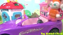 アンパンマン おもちゃアニメ バイキンマンの車❤ドライブ Toy Kids トイキッズ animation anpanman