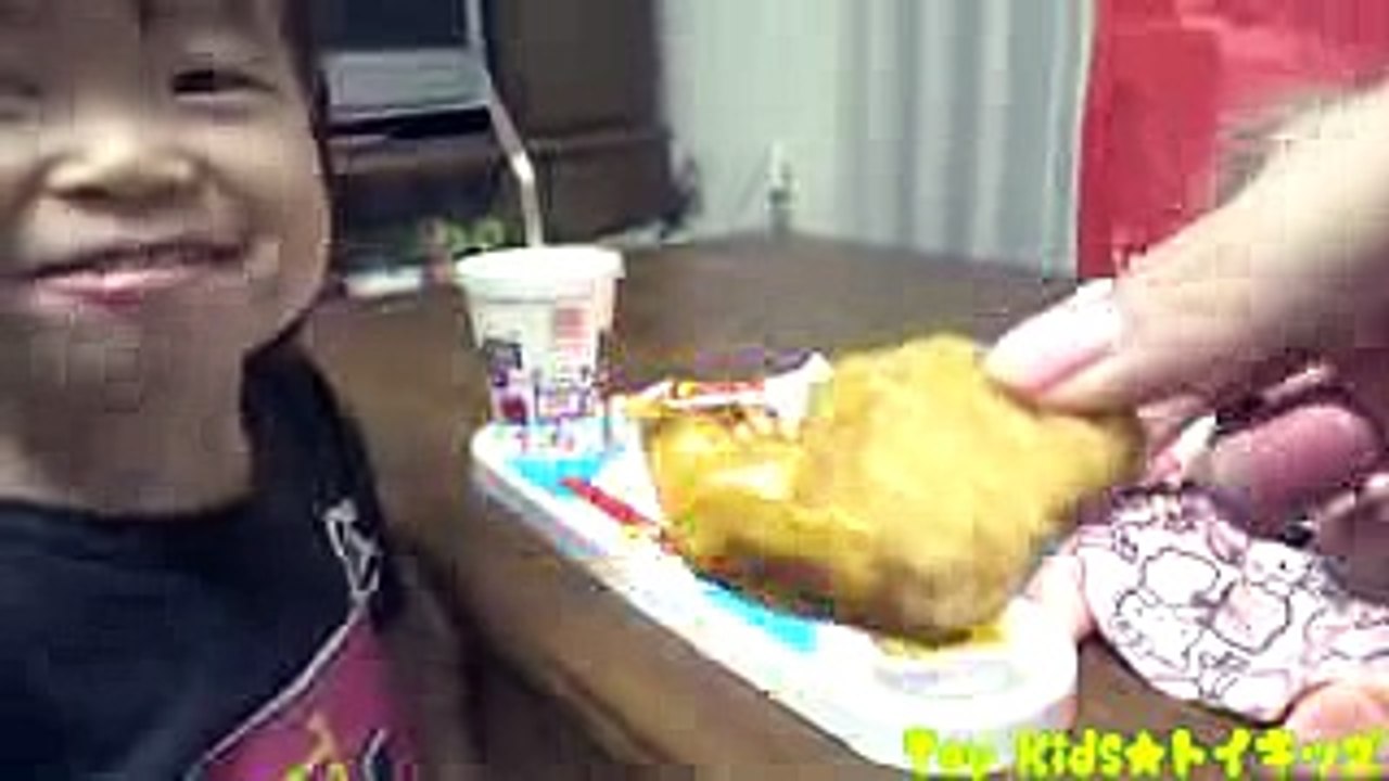 メルちゃん おもちゃ ハッピーセットを食べたよ❤マクドナルド ふなっしー  Toy Kids...