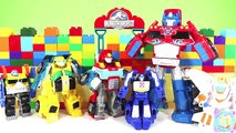 The BEST Transformers Rescue Bots Adventures! Optimus Blades Chase & Bumblebee!!