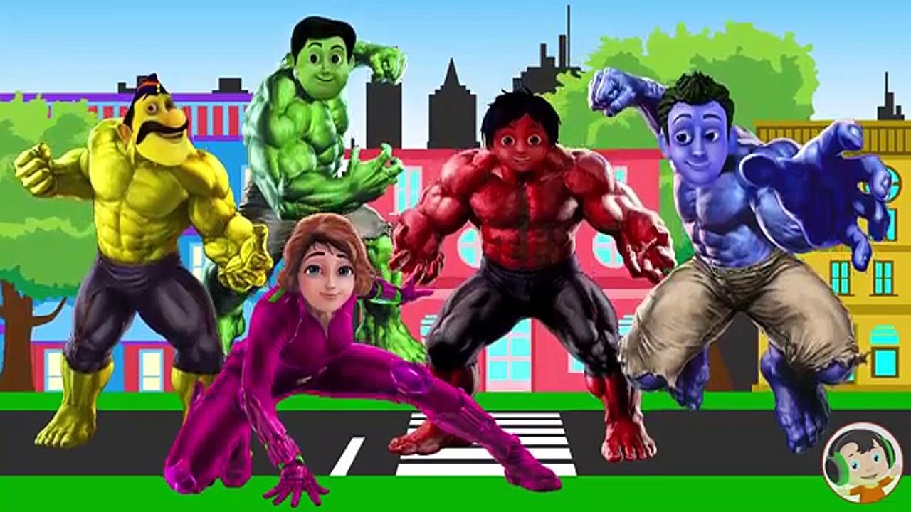Shiva and Hulk VS Thor Avengers Finger Family Song - Learn Colors for Kids and Toddlers