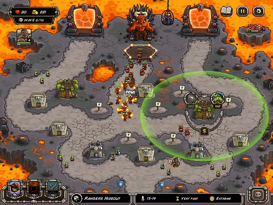 Kingdom Rush Walkthrough Pandaemonium [Veteran] [3 Stars]