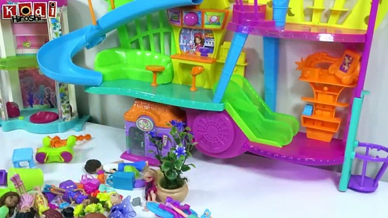 MONTANDO O CENTRO DE DIVERSÃO DA POLLY BRINCANDO DE MINI BONECA