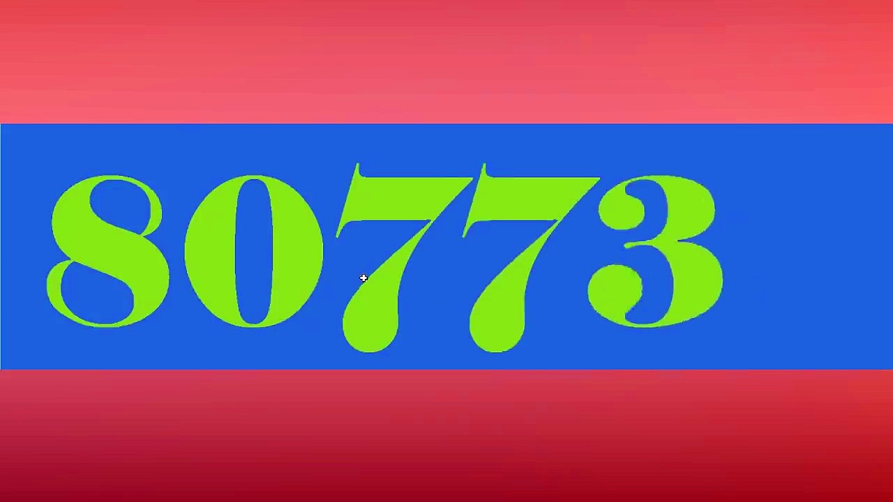 Colorful Numbers 100,000 - 0!!!