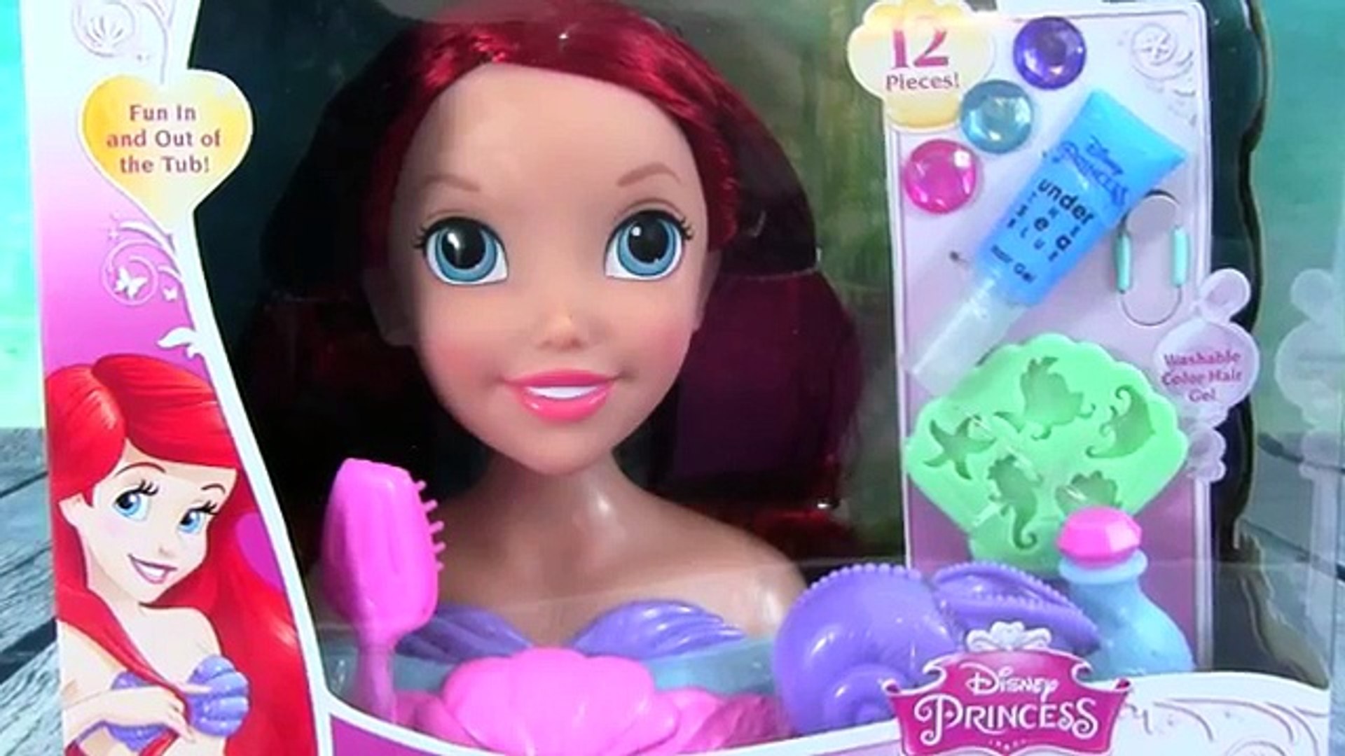 ariel bath time styling head