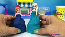 ❤ Playdoh Frozen Elsa Ice Queen & Princess Anna sweet shop princess dresses by Disney Toys Review