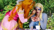 Glitter Makeup Challenge Princess Jasmine, Elsa, Belle, Aurora. Totally TV from Disney Toys Fan.