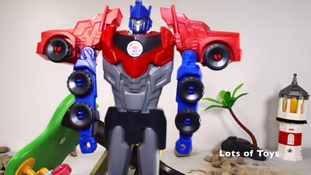 TRANSFORMERS ROBOTS IN DISGUISE COMBINER FORCE SOUNDWAVE, STARSCREAM OPTIMUS PRIME BATTLE EPISODE 2