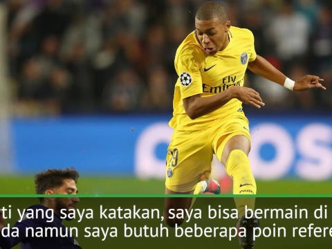 SOSIAL: Sepakbola: Mbappe Senang Digeser Ke Posisi Sayap