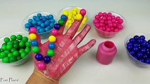 Learn Colors Gumballs for Children Body Hand Paint Finger Family Song Nursery Rhymes Video EggVideos