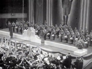 American Nazi Organization Rally at Madison Square Garden, 1939. Authentic Footage!