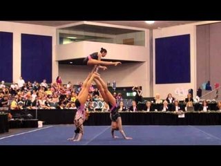 Leslie Munoz, Aimee Bruns & Tayler Harris - 2011 Acro Nationals - Combined Routine