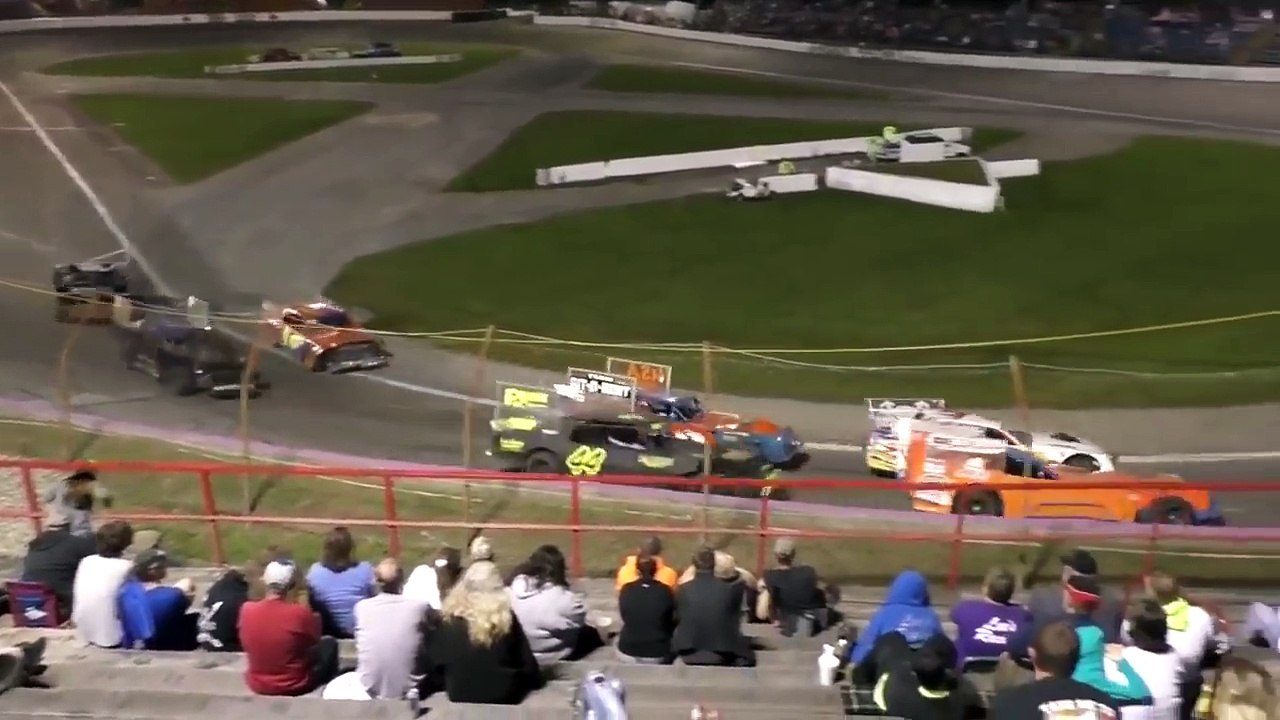 Drivers fight after crash at Anderson, Indiana race