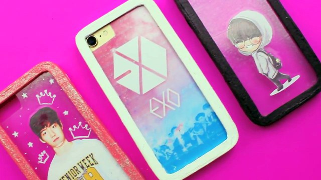 Como hacer FUNDAS CASERAS para CELULAR ☆ | Diy KPOP | Manualidades fáciles y sencillas | Fabbi Lee