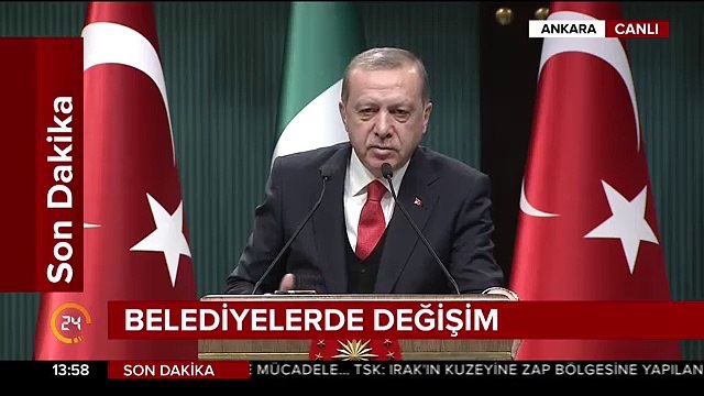 Cumhurbaşkanı Erdoğan dan belediye başkanı değişimlerine ilişkin: Gereği neyse yapılır!