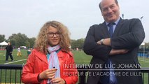 Interview de Luc Johann, Journée du sport scolaire à Villeneuve d'Ascq par les jeunes reporters du collège de Thiant