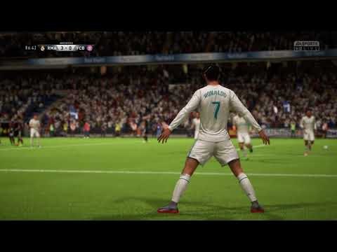 my first match in Fifa18 finish with CR7 goal