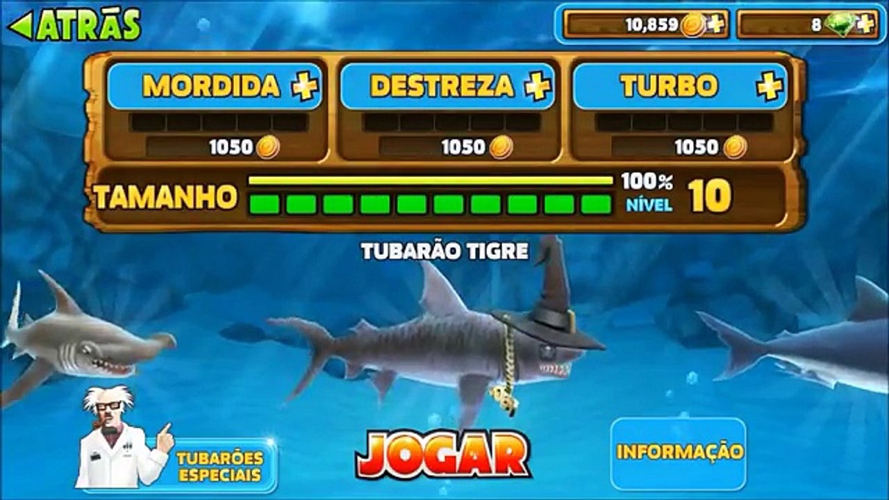 Como desbloquear os tubarões especiais em Hungry Shark Evolution