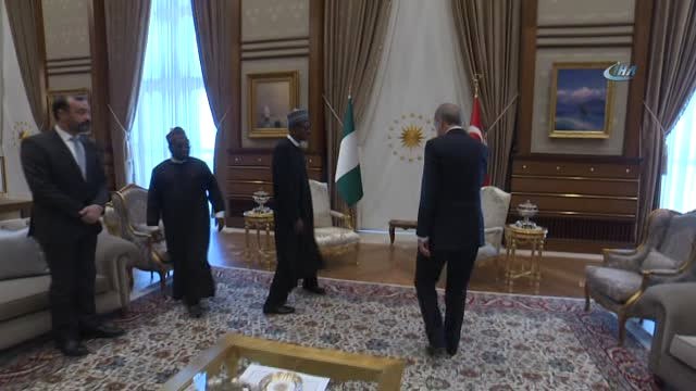 Cumhurbaşkanı Erdoğan, Nijerya Cumhurbaşkanı Buhari ile Görüştü