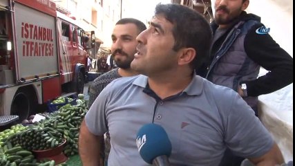 Pazar Yerinde Yangın Paniği