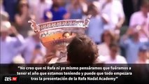 Vídeo- - Nadal y Federer, intercambio de mensajes... con 'pullita' incluida - AS.com