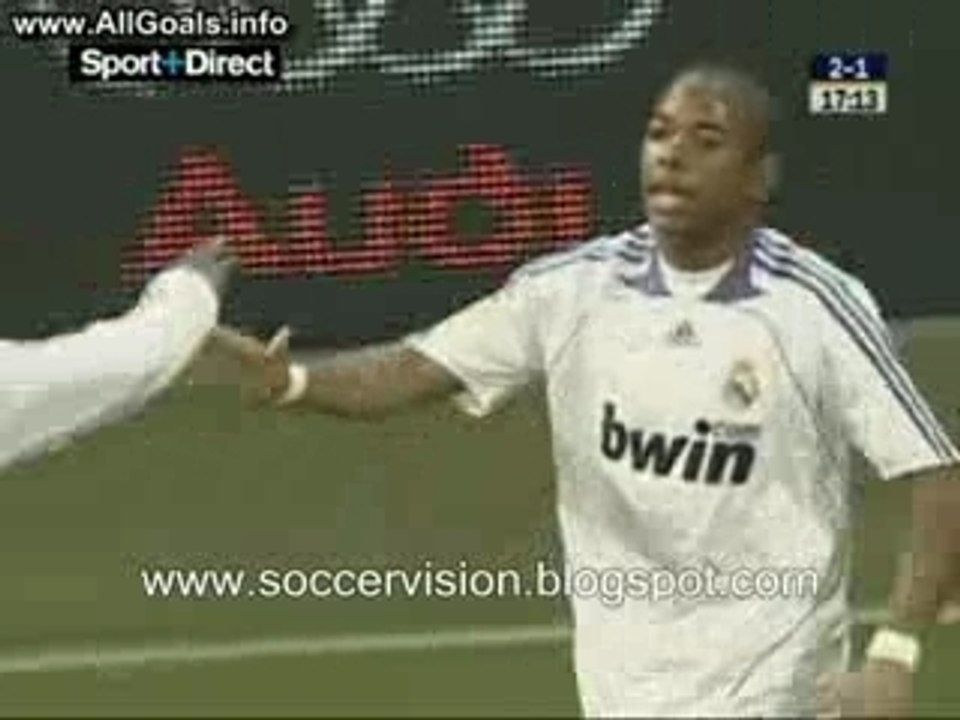 Real vs Mallorca 2-1 Robinho Goal