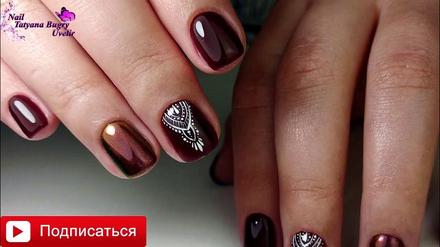 Осенний МАНИКЮР 2017/ Листва и Геометрия на НОГТЯХ/ Коррекция Гель Лака/ ПРЕОБРАЖЕНИЕ