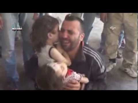 Kimyasal saldırıda ölen kızlarını gören babanın feryadı