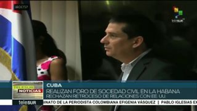 XIV Foro de Organizaciones de la Sociedad Civil rechaza bloqueo a Cuba