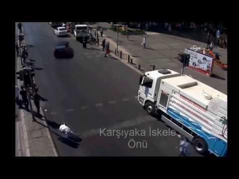 Mobese kameralarına yansıyan ilginç kazalar
