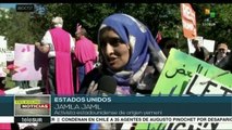 Protestan frente a la Casa Blanca contra veto migratorio de Trump