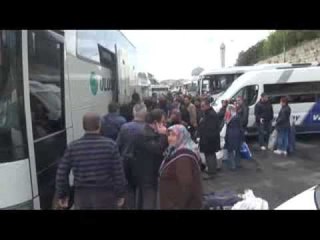 Otogarda dönüş yoğunluğu