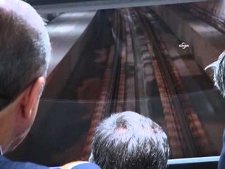 Cumhurbaşkanı Gül, Marmaray'ın ilk geçişini yaptı